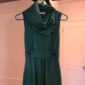 ModCloth Coach Tour Dress Jade Poly Small